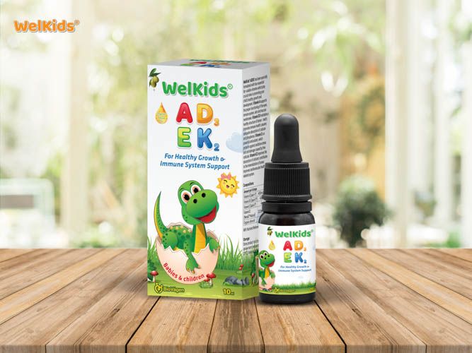 Welkids D3 K2 – Vitamin với tác dụng vượt trội dành cho bé