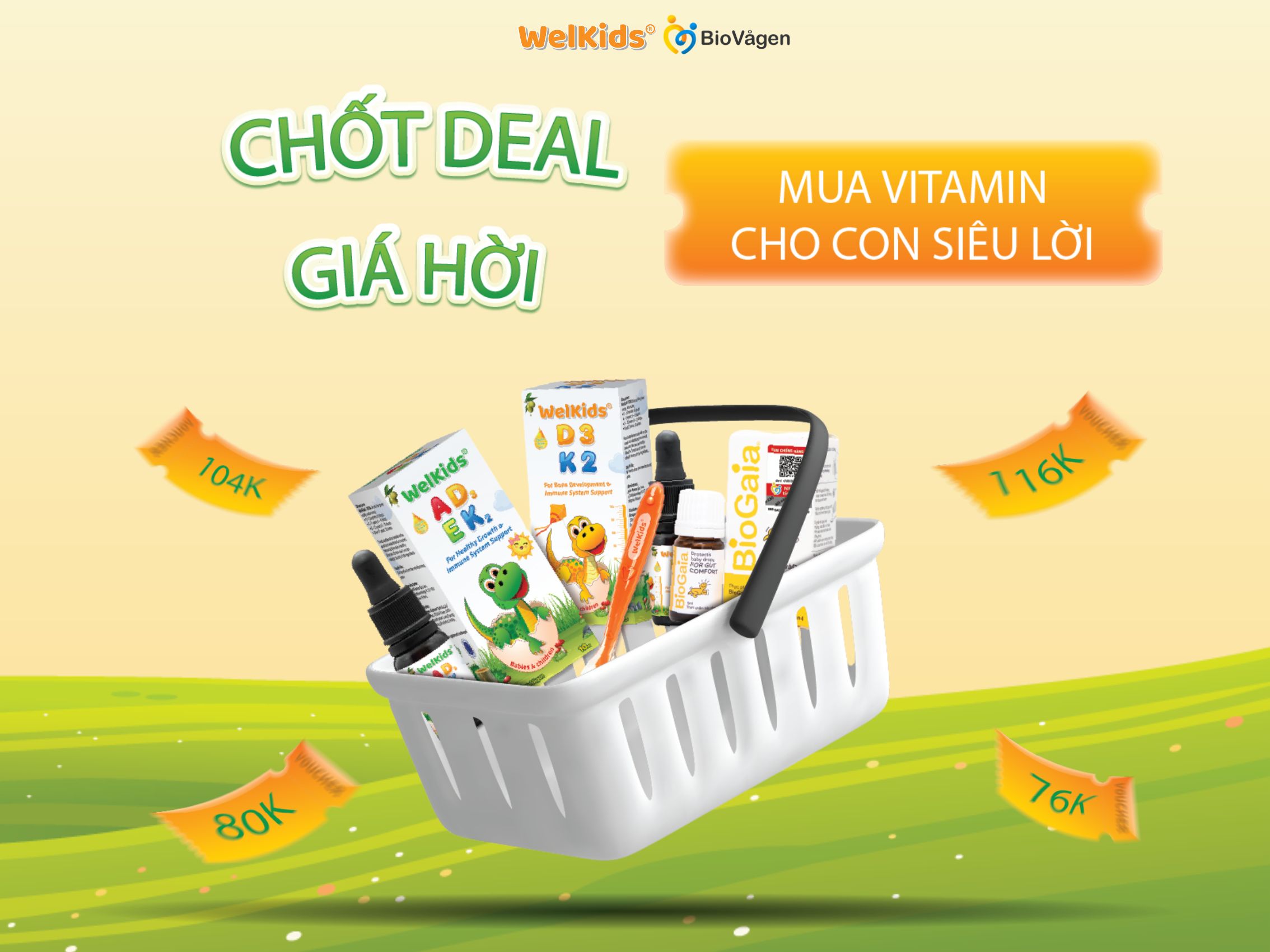 Chốt deal WelKids® giá hời, mua vitamin cho con siêu lời