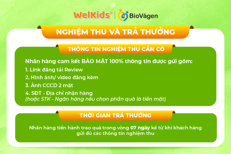 Các thông tin cần có để nhãn hàng tiến hành nghiệm thu và trả thưởng