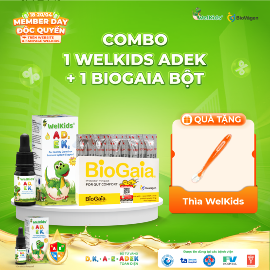 Combo 1 WelKids ADEK + 1 BioGaia Minipack