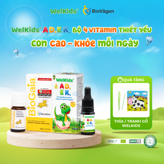 Combo 1 WelKids ADEK + 1 BioGaia 5ml