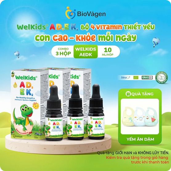 Combo 3 hộp WelKids ADEK