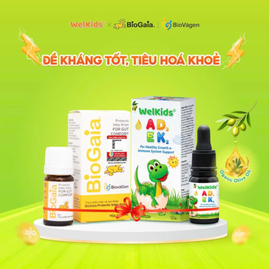 Combo 1 WelKids ADEK + 1 BioGaia 5ml