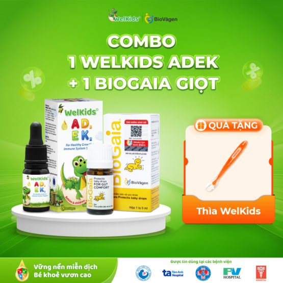 Combo 1 WelKids ADEK + 1 BioGaia 5ml