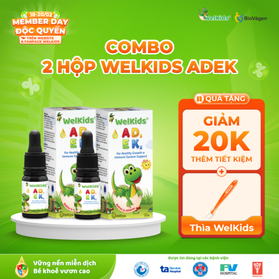 Combo 2 hộp WelKids ADEK